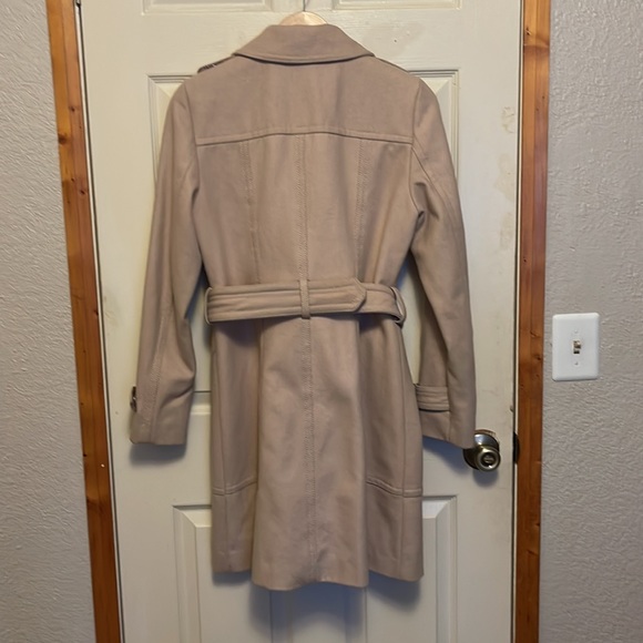 Beige Wool Kenneth Cole Knee Length Women’s Coat - Picture 2 of 2